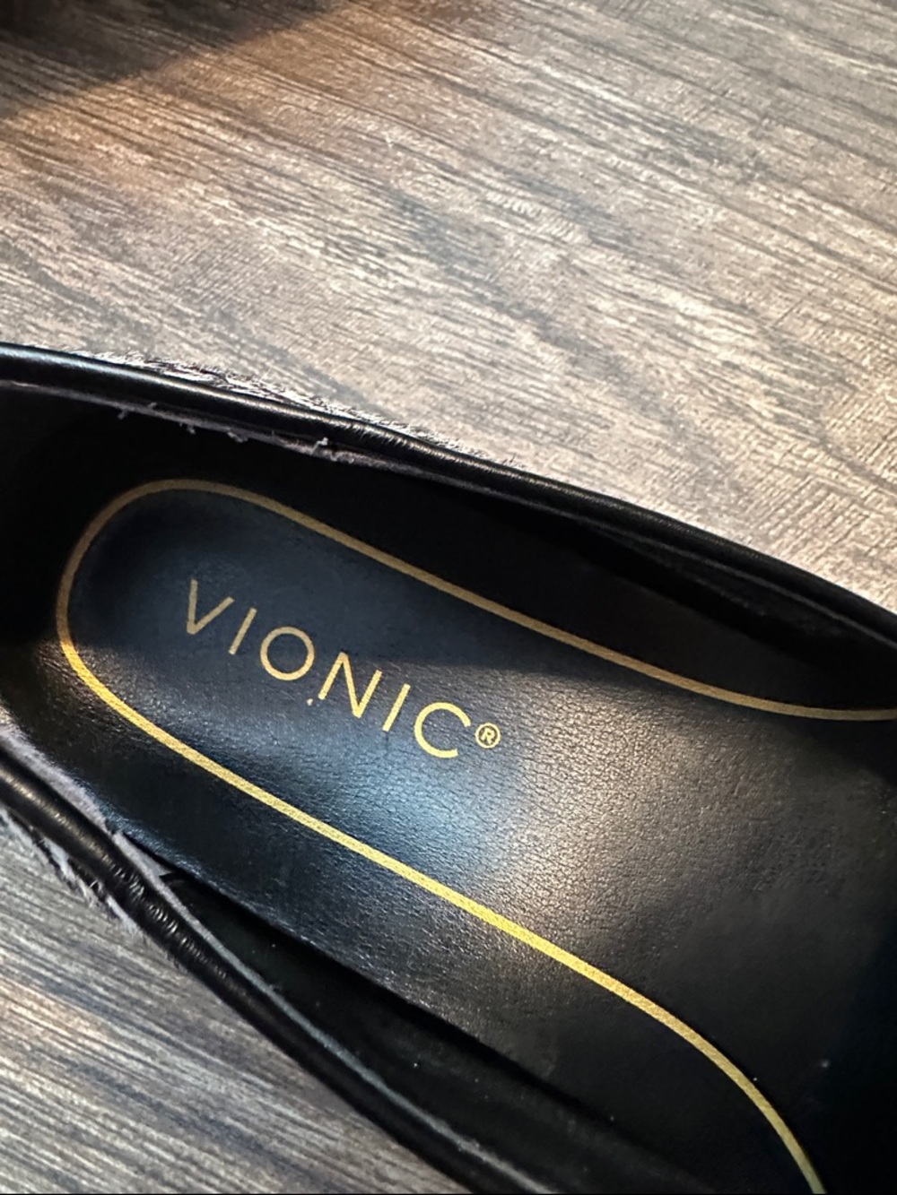 Vionic Black & White Zebra-Pattern Slip-On Loafers - Picture 3 of 7